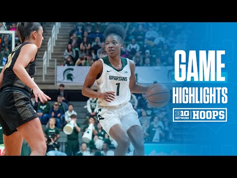 Purdue at Michigan State | HIGHLIGHTS | Big Ten Women's Basketball | 01/01/2025