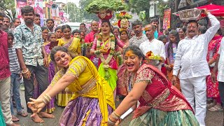 Girls Crazy Teenmaar Dance at Secunderabad Bonalu 2024 | Hyderabad Bonalu 2024 | Lashkar Bonalu 2024