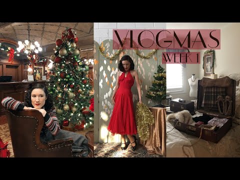 Vlogmas 2023 Week 1: Decorating, Vintage BTS, Packing and Going On A Weekend Trip! | Carolina Pinglo