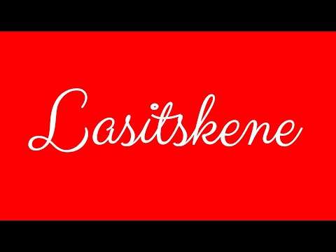 ✎ Lasitskene ✎ English Cursive Handwriting Tutorial