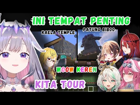 BIBOO Jadi Tour Guide Di Server Global MC, Kasih Lihat PATUNG 🗿 dan KAELA TEMPLE 【Hololive| Clip】