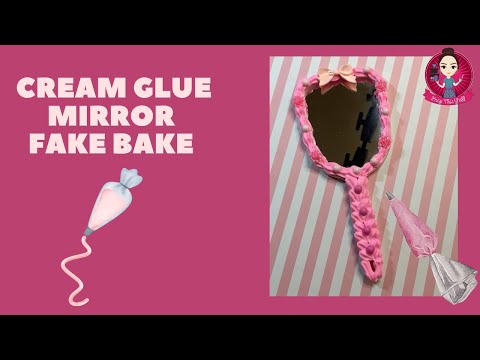 Let’s use Cream Glue to turn a mirror into something SWEET! #fakebake #creamglue #peepthisyall