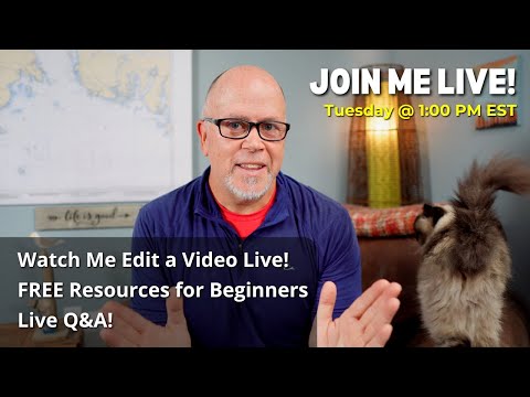 Video Editing for Beginner Youtubers, Live Q&A and more! (Live Stream #55)