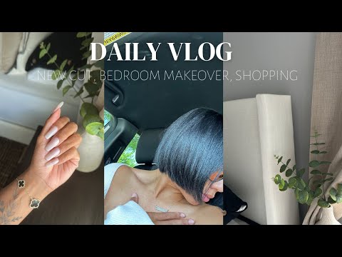 Extreme Bedroom Makeover! I CUT MY HAIR  (again), new nails, & more | Faceovermatter