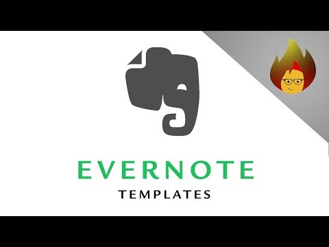 Evernote TEMPLATES How to Create them Yourself | EVERNOTE PC