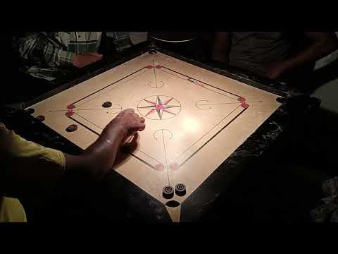 BEST CARROM SUSPENSE NO HAND GAME #carromboard#finishboard