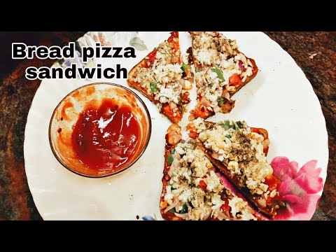 Easy bread pizza sandwich and| instant pizza sauce recipe |#bread pizza#bread#pizzarecipe#