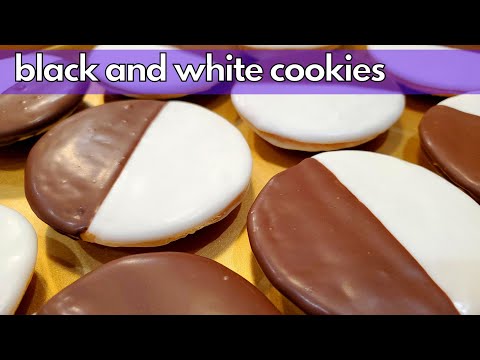 New York Style Black and White Cookies