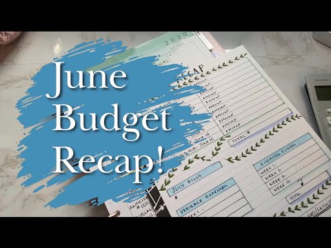 June BUDGET RECAP | Budget With Me | Paycheck to Paycheck System