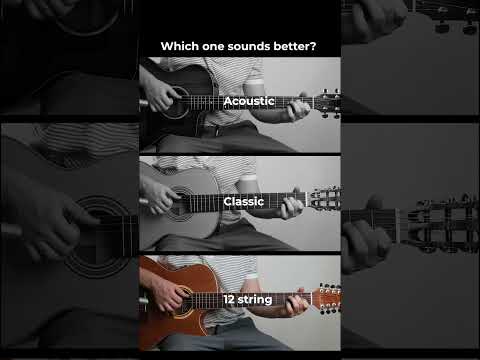 Acoustic vs Classic vs 12 string #guitar