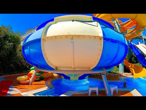 Space Bowl Water Slide at Olive Aqua Park, Türkiye