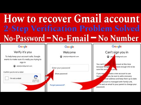 How To Recover Gmail Account || Gmail Account Recovery kaise kare 2024 || Google Account Recovery