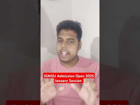 IGNOU Admission 2025 January Session | IGNOU January 2025 Admission Open #ignou #ignouadmission2025