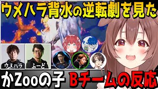 【CRカップ決勝】全てを背負った大将戦で誰もが諦めた中ウメハラの“背水の逆転劇”を見て最高の盛り上がりを見せる“かZooの子チーム”反応まとめ【 戌神ころね スト6 ホロライブ切り抜き】