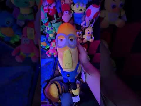 Minion Arcade Haul Gone Wrong 😧 #shorts #clawmachine #arcade #minions #fnaf