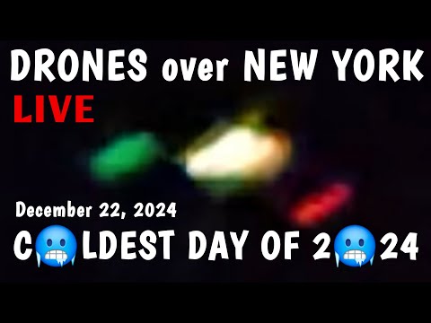 any UFO DRONES Sightings over Brooklyn NY? | Coldest Day of 2024 | Christmas Drones Watch NYC LIVE