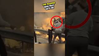 Hardest rescue ever happened in the world 😱🔥 #BraveRescue #HeroicAct