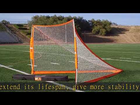 Bownet Official Full Size Portable Lacrosse Goal Net (6' x 6') Durable, Collapsible, and Portable L