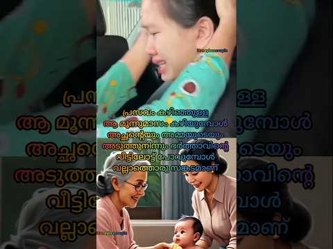 Relatable?😞മൂന്ന് മാസം കഴിഞ്ഞു പോവുമ്പോഴുള്ള വിഷമം😞#youtubeshorts #pregnancy #postpartum #shorts