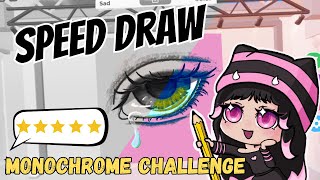 I Can't Lose! ROBLOX SPEED DRAW: Monochrome Challenge!