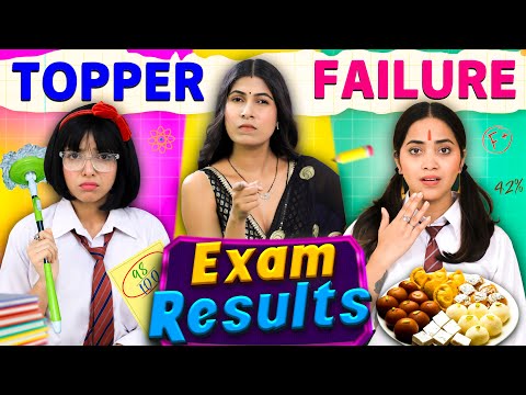 Exam Results - Topper vs Failure | School Life of Students | Anaysa