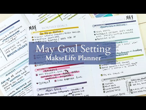 May Goal Setting | Breaking down my annual goals for May | MakseLife Planner