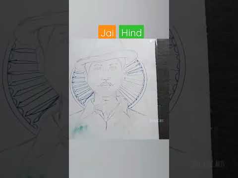 Happy independence day celebration drawing of bhagat singh//Bhagat Singh drawing easy/15th August