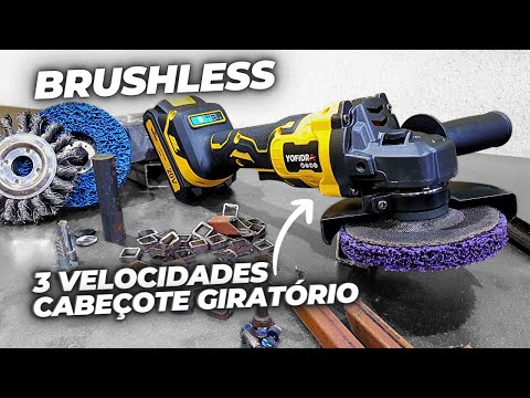 Preco Imbatível - Esmerilhadeira a Bateria Com Motor Brushless de 3 Velocidades Yofrida