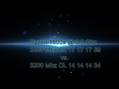 DDR4-2400 vs. DDR4-3200 - Ryzen 7 1800x