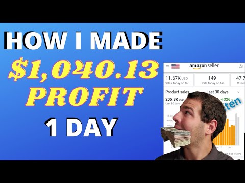 How I Made $1,040.13 in Profit In 1 Day Dropshipping on Amazon in 2021