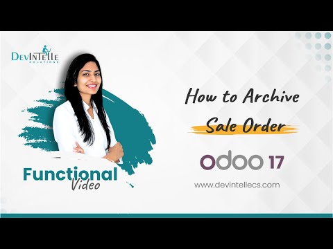 How to archive sale order in Odoo | Archive sales document