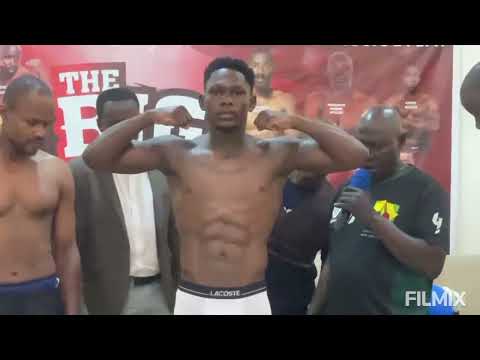 WEIGHING- SHADIR MUSA v TANZANIA'S WILLIAM CHEDY, TIBESIGWA- LULU, JAJJA MUDDE, CONRAD.