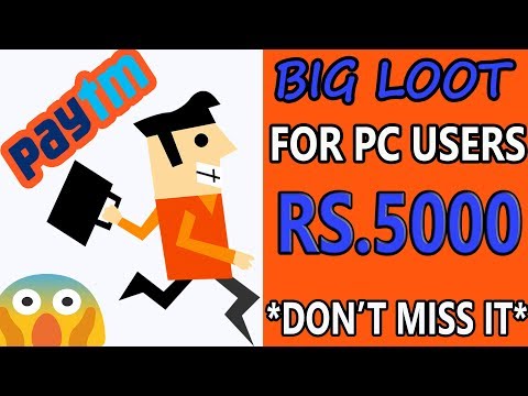 Trick to earn Rs 5000 paytm cash with single app || Hindi 2017