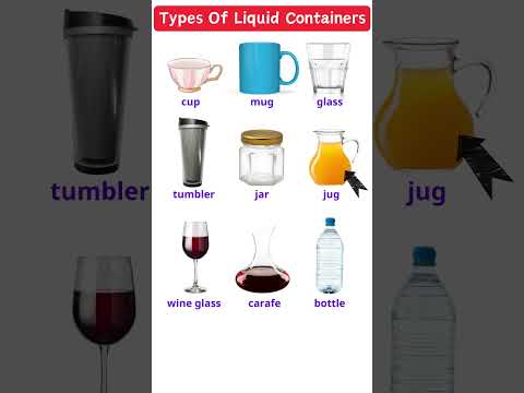 Phrasal Verbs In Action: Types of Liquid Containers 🍷🫗