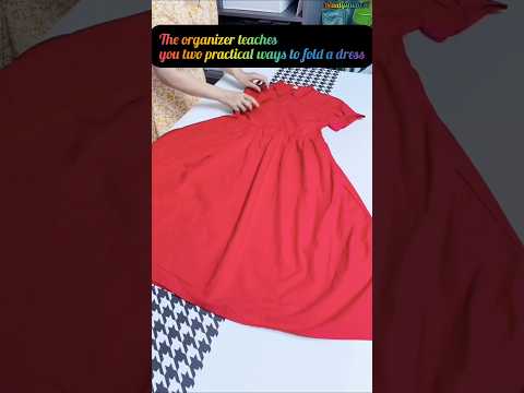 Practical Techniques for Folding a Skirt Dress Effectively #fashion #clothfolding #trending #shorts