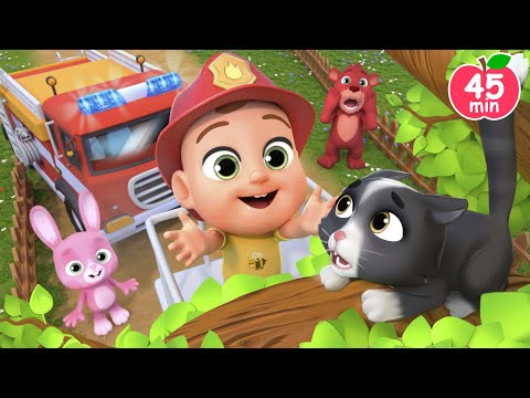 Vehicles help Animals | Learn Trucks +More Lalafun Nursery Rhymes & Kids Songs