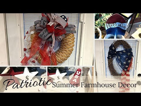 ✨5 HIGH END PATRIOTIC **MUST SEE** SUMMER FARMHOUSE DIYS ~ EASY Memorial Day & 4th of July Décor ✨