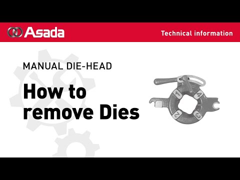 MANUAL DIE HEAD How to remove Dies