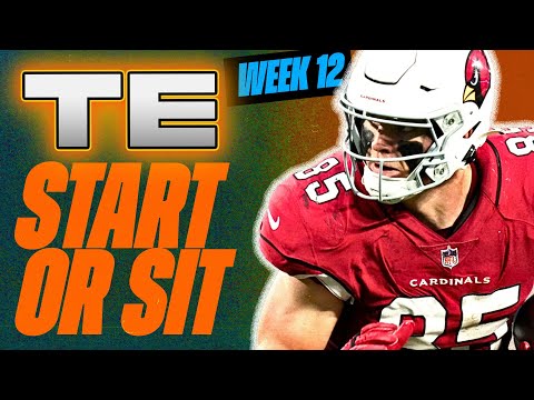 🔥 WEEK 12 TE MUST Start/Sit Analysis! 🚀 | 2024 Fantasy Football Advice