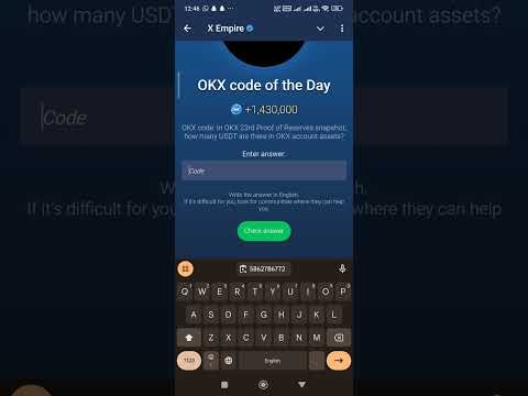X EMPIRE OKX Code Of The Day 14 October #okxcodeoftheday #xempireokx #xempireyoutubecode #xempireair
