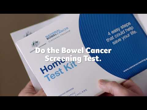 Do the bowel screening test (6 sec)