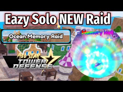 NEW Ocean Memory Raid | Solo Gameplay | Roblox All Star Tower Defense