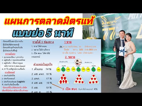 แผนการตลาดมิตรแท้แบบย่อ5นาที