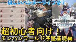 【MHW】超初心者向け！今からでも全然遅くない！？モンハンワールドを初めてみよう！序盤基礎編！【モンハンワールドアイスボーン#１】