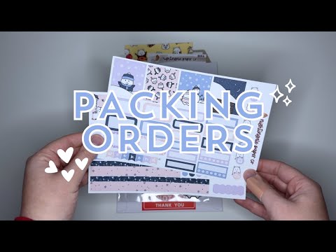 Pack Black Friday Orders With Me! (Part 3) | Sticker and Stationery Shop