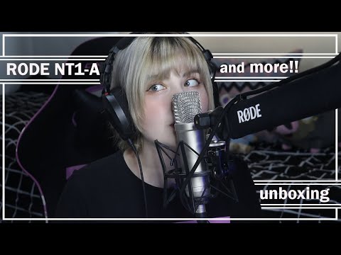 RODE FULL HOME STUDIO KIT UNBOXING AND SINGING TEST! • NT1-A MIC