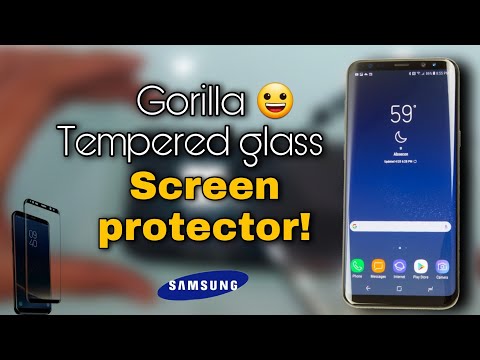 #samsung galaxy S8 setting tempered glass🤔