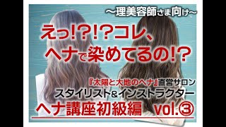 『太陽と大地のヘナ』ヘナ講座③[初級編]～ヘナカラーの塗り方や調合～※イヤホン推奨