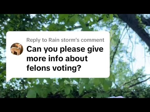 Trump voted this week. Penny for your thoughts on felon voting rights.