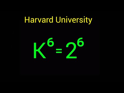 Harvard University Admission Interview Tricks | Find the values of K=?